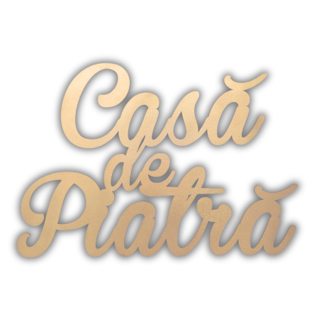 La Multi Ani - Mesaj Decupat Personalizat - Auriu