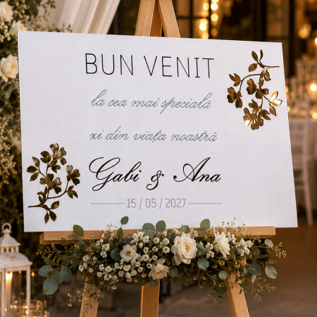 Panouri Intrare - Panou Intrare Nunta Personalizat
