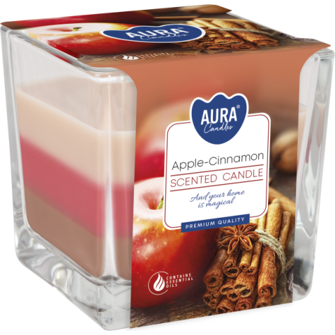 Lumanari Parfumate - Lumânare parfumată Apple Cinnamon – eleganță și relaxare pentru casa ta