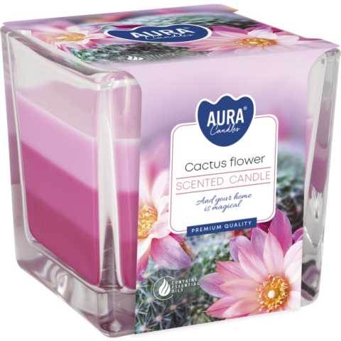 Lumanari Parfumate - Lumânare parfumată AURA Cactus Flower – eleganță și relaxare pentru casa ta