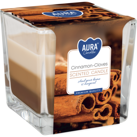 Lumanari Parfumate - Lumânare parfumată AURA Cinnamon Cloves – eleganță și relaxare pentru casa ta