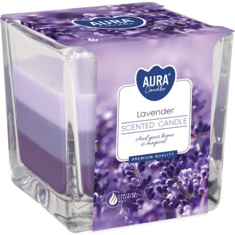 Lumanari Parfumate - Lumânare parfumată AURA Lavander – eleganță și relaxare pentru casa ta