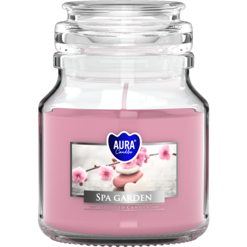 Lumanari Parfumate - Lumânare parfumată în borcan din sticlă Spa gardens