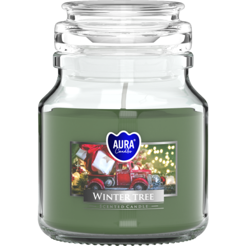 Lumanari Parfumate - Lumânare parfumată în borcan din sticlă Winter Tree