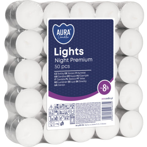 Lumanari Pastila - Lumanari pastile 50 de bucati pe set cu timp de ardere 8 ore.