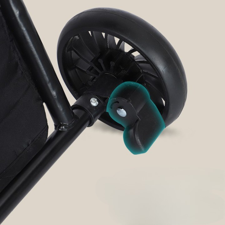 Carucior Sport 3in1 Reversibil, Pliabil, Cu Tavita pentru Masa, Pozitie de Somn, Roti 360, Negru [3]