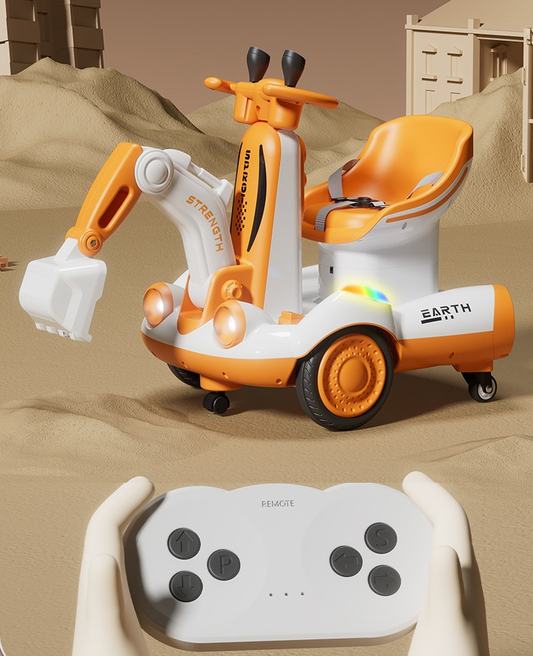 excavator-electric-copii-telecomanda-maro [4]