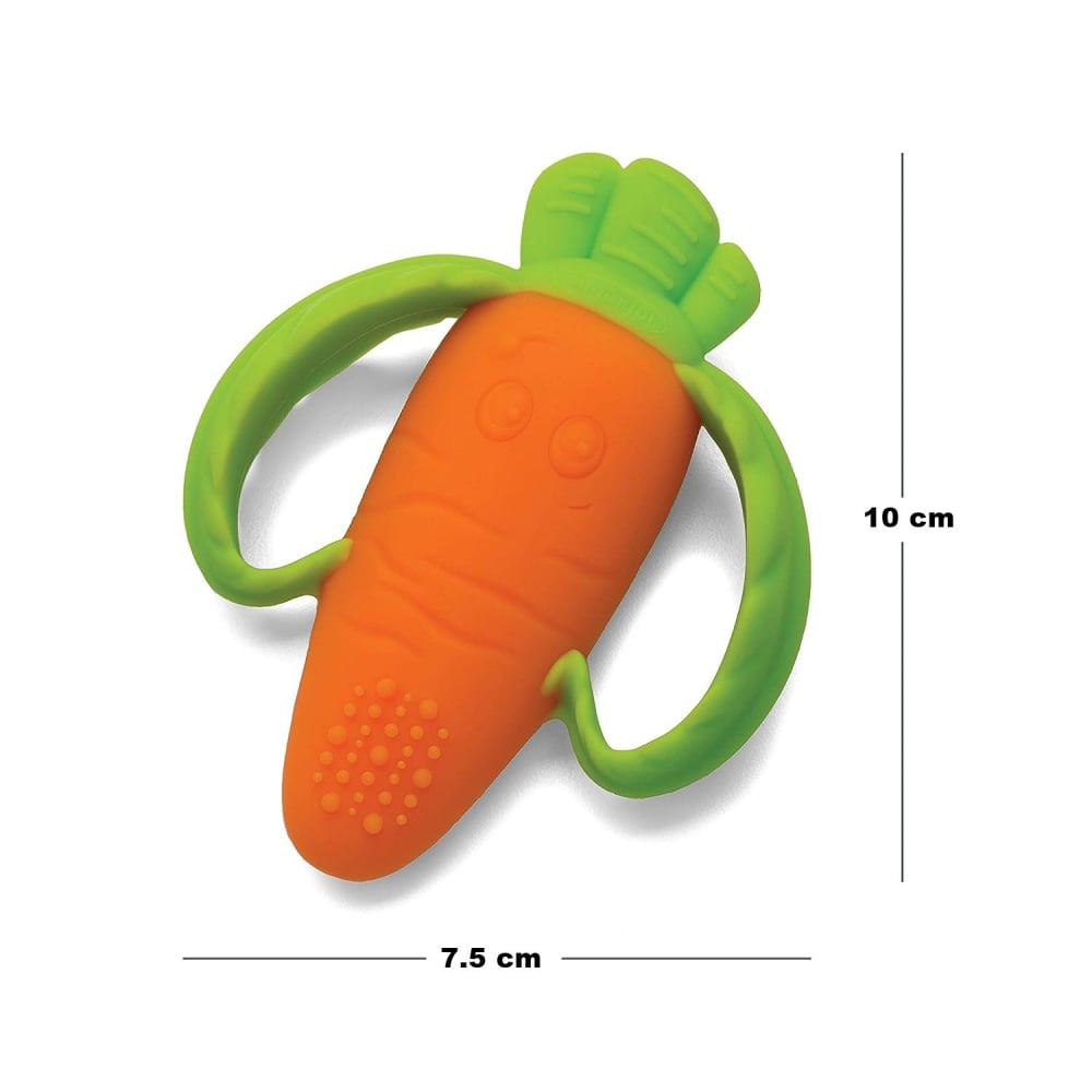 Jucărie Dentiție Bebeluși – Morcov din Silicon, Non-Toxic, Fără BPA [2]