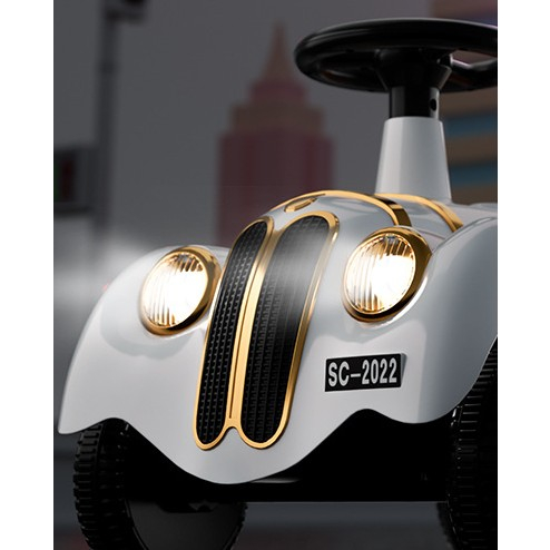 Mașinuță Electrică de Epocă Albă pentru Copii cu Lumini și Sunet [3]