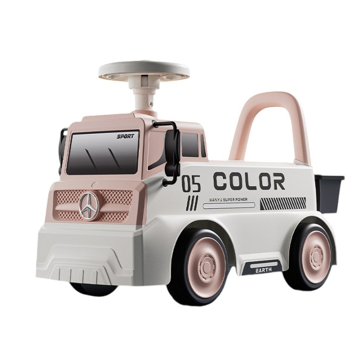 Mașinuță pentru copii, 3 ani, Model Camion, Sport, Claxon, Cutie Depozitare, 62x26x40 cm, Roz [1]