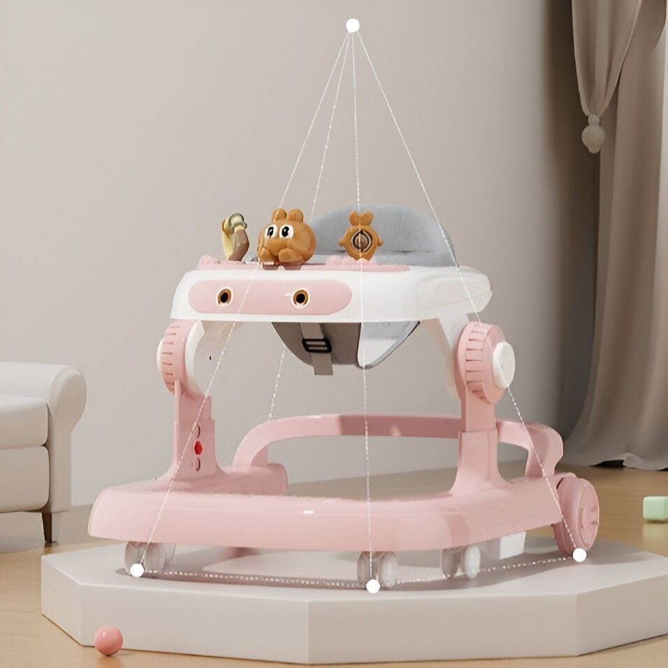 premergator-multifunctional-iepuras-roz-muzica-lumini-copii [7]