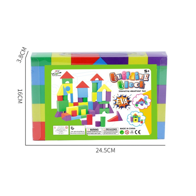Set Blocuri de Construcție din Spumă EVA, 29 Piese, Joc Educativ, Multicolor [6]