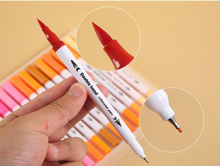 Set Carioci 2 in 1 pe Baza de Apa, 100 Culori, Penar Negru [2]