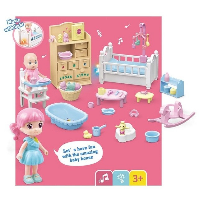 set-casa-papusi-mama-copil-lumini-sunet [2]
