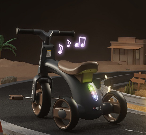 tricicleta-copii-pedale-lumini-roz [5]