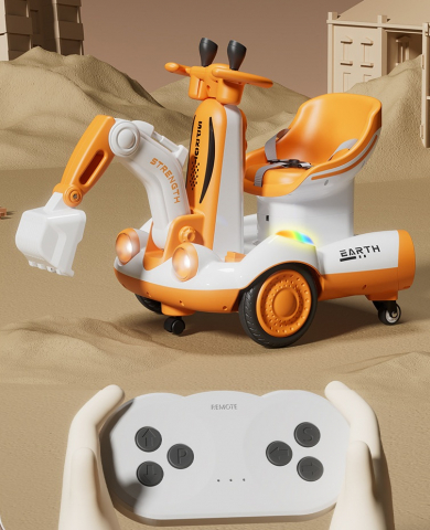 excavator-electric-copii-telecomanda-maro [3]