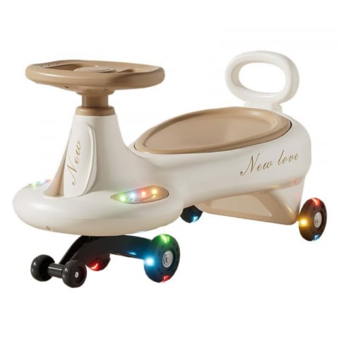 Masinute & Masinute Electrice - masinuta-copii-bej-rotire-360-bluetooth-anti-rasturnare