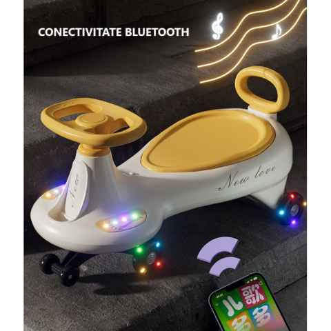 masinuta-copii-galben-rotire-360-bluetooth-anti-rasturnare [3]