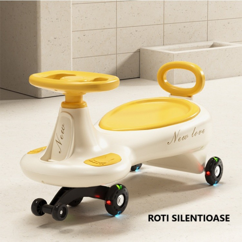 masinuta-copii-galben-rotire-360-bluetooth-anti-rasturnare [2]