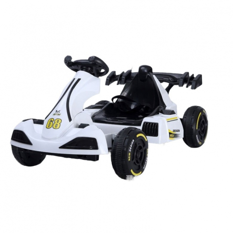 Masinute & Masinute Electrice - masinuta-electrica-kart-alb-copii-telecomanda