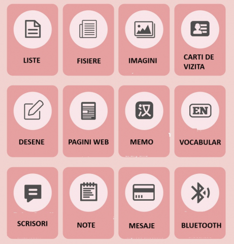 Mini Imprimanta Foto Portabila, Incarcare USB, Bluetooth, Model Pisicuta, Print Alb-Negru, Albastru [2]