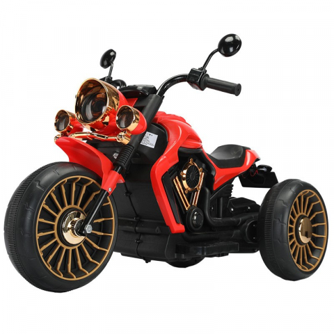 Motociclete Electrice Copii - motocicleta-electrica-copii-rosu-negru-93x48x63