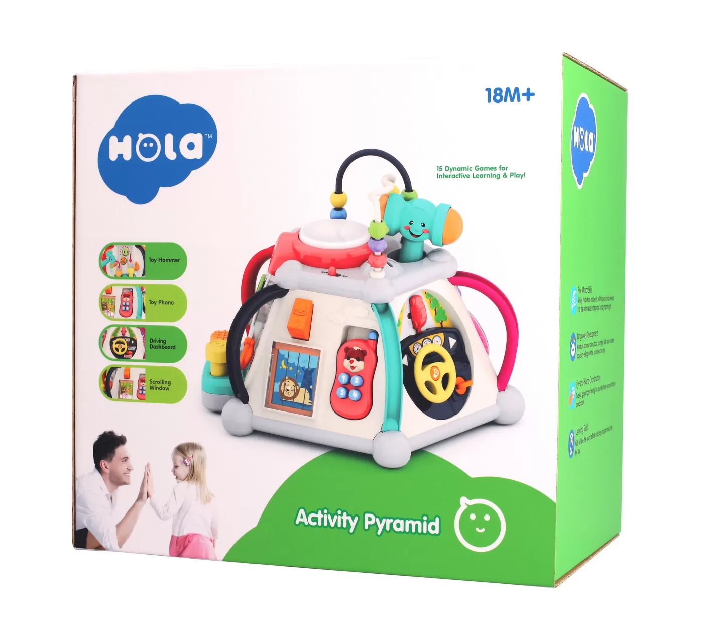 Jucării Bebe - piramida-activitati-copii-sunete-lumini