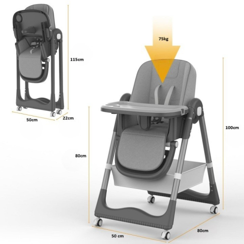 Scaune de masa bebe - scaun-masa-bebelusi-gri-reglabil-confortabil.jpg