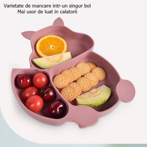 Set 10 Piese Diversificare Bebeluși, Silicon Alimentar, Roz Pudrat [3]