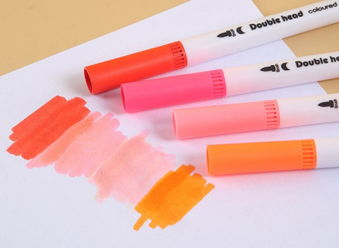 Set Carioci 2 in 1 pe Baza de Apa, 100 Culori, Penar Negru [2]