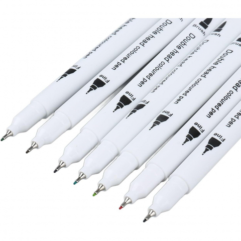 Set Carioci 2 in 1 pe Baza de Apa, 100 Culori, Penar Negru [4]