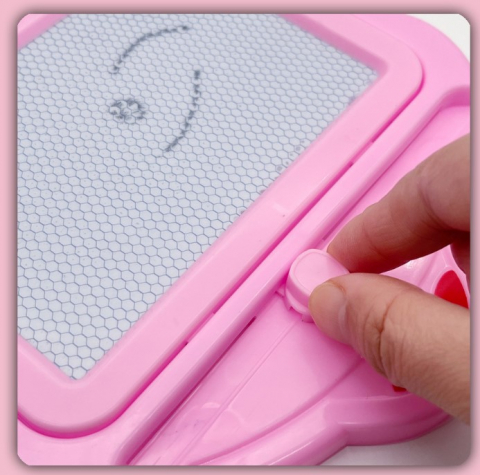 Tabla Magnetica pentru desen Pix, Forma Soricel, 23x26.5 cm, Mov [4]