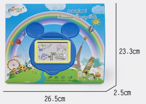 Tabla Magnetica pentru desen Pix, Forma Soricel, 23x26.5 cm, Mov [3]