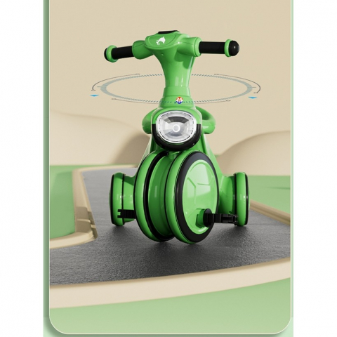 Tricicletă pentru Copii cu Pedale Antiderapante, Lumini și Sunete, Verde [3]