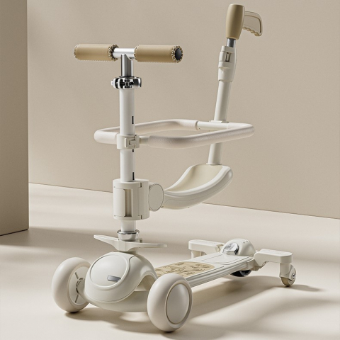 Trotinete & Triciclete - Trotinetă Tip Cărucior pentru Copii 7in1, Alb