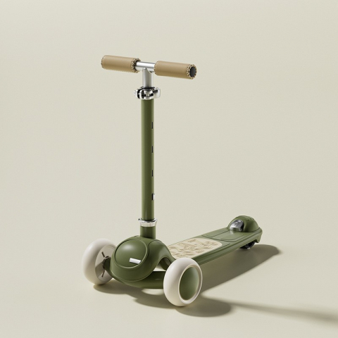 Trotinete & Triciclete - trotineta-carucior-7in1-pliabila-verde