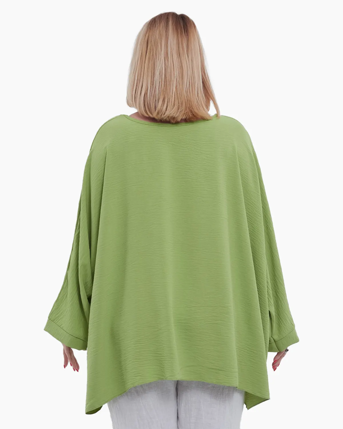 Bluza eleganta model fluture, croiala lejera si versatila, talie unica, cu pandativ inclus, maneci lungi, Vernil [4]