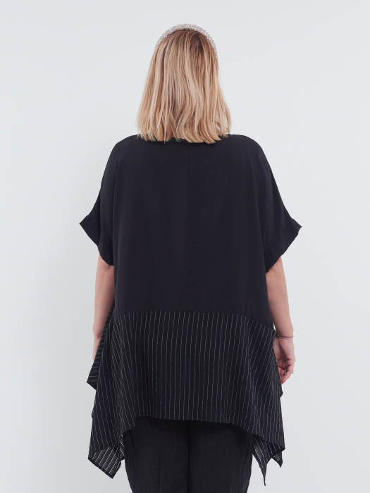 Bluză neagra damă , lejeră și elegantă – mărime universală [3]