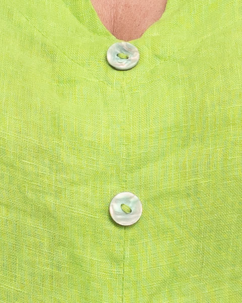 Bluza versatila lime din in cu croi drept [3]