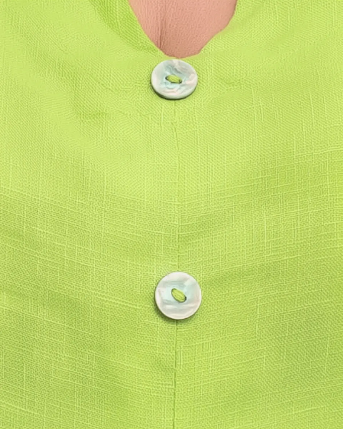 Bluza versatila lime din in cu croi drept [3]
