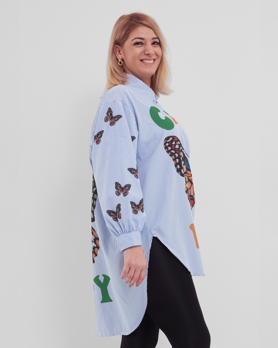 Camasa oversized personalizata cu fluture [2]
