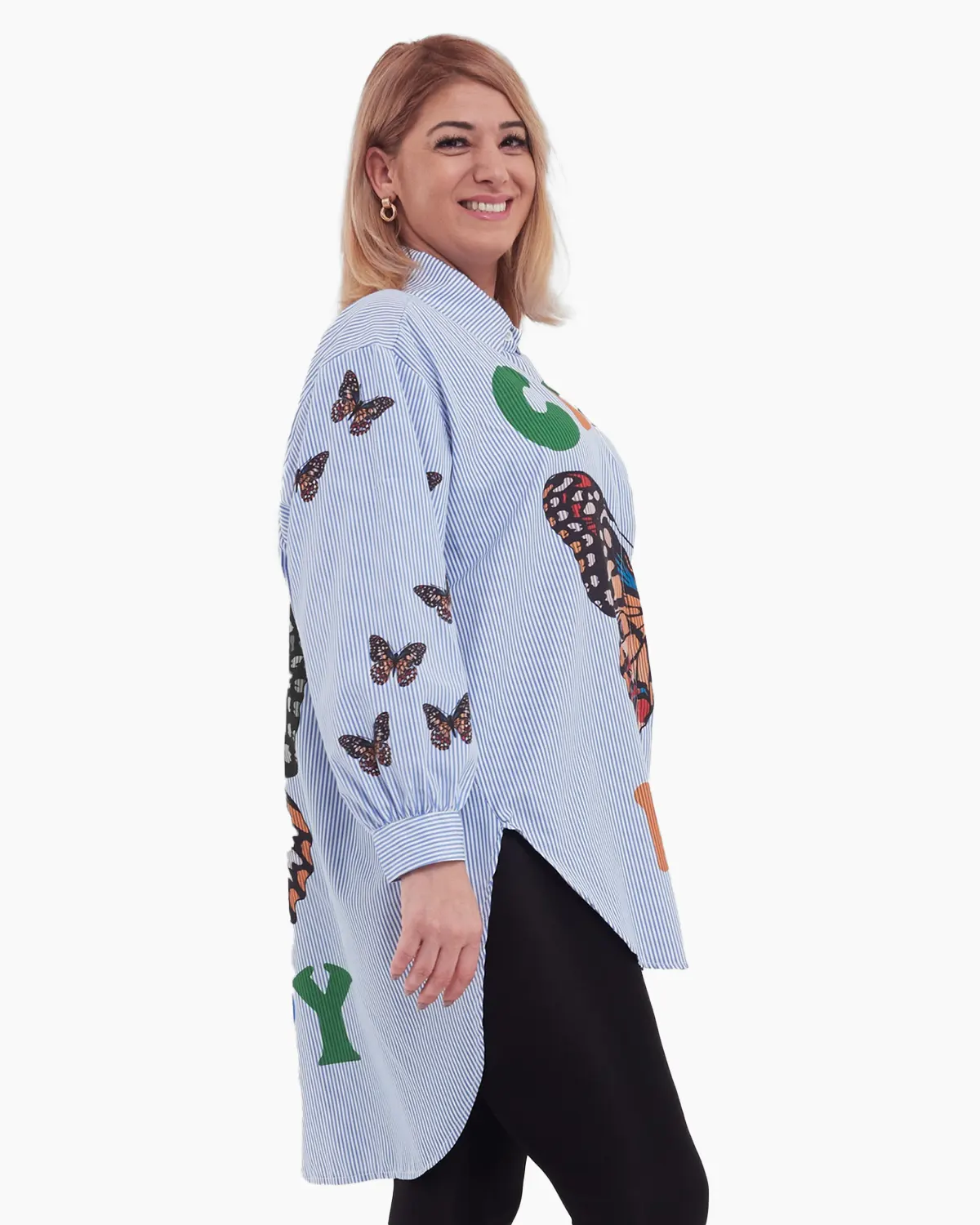 Camasa oversized personalizata cu fluture [2]