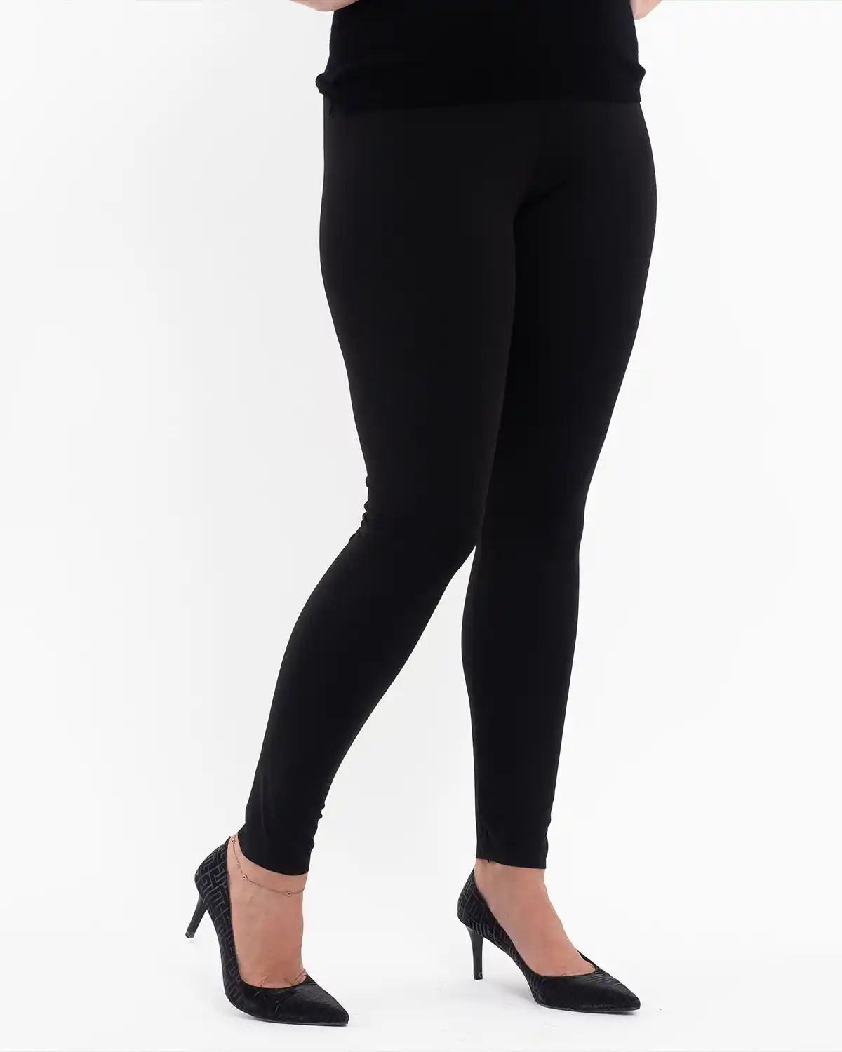 Colanți push-up skinny cu talie înaltă negri [5]