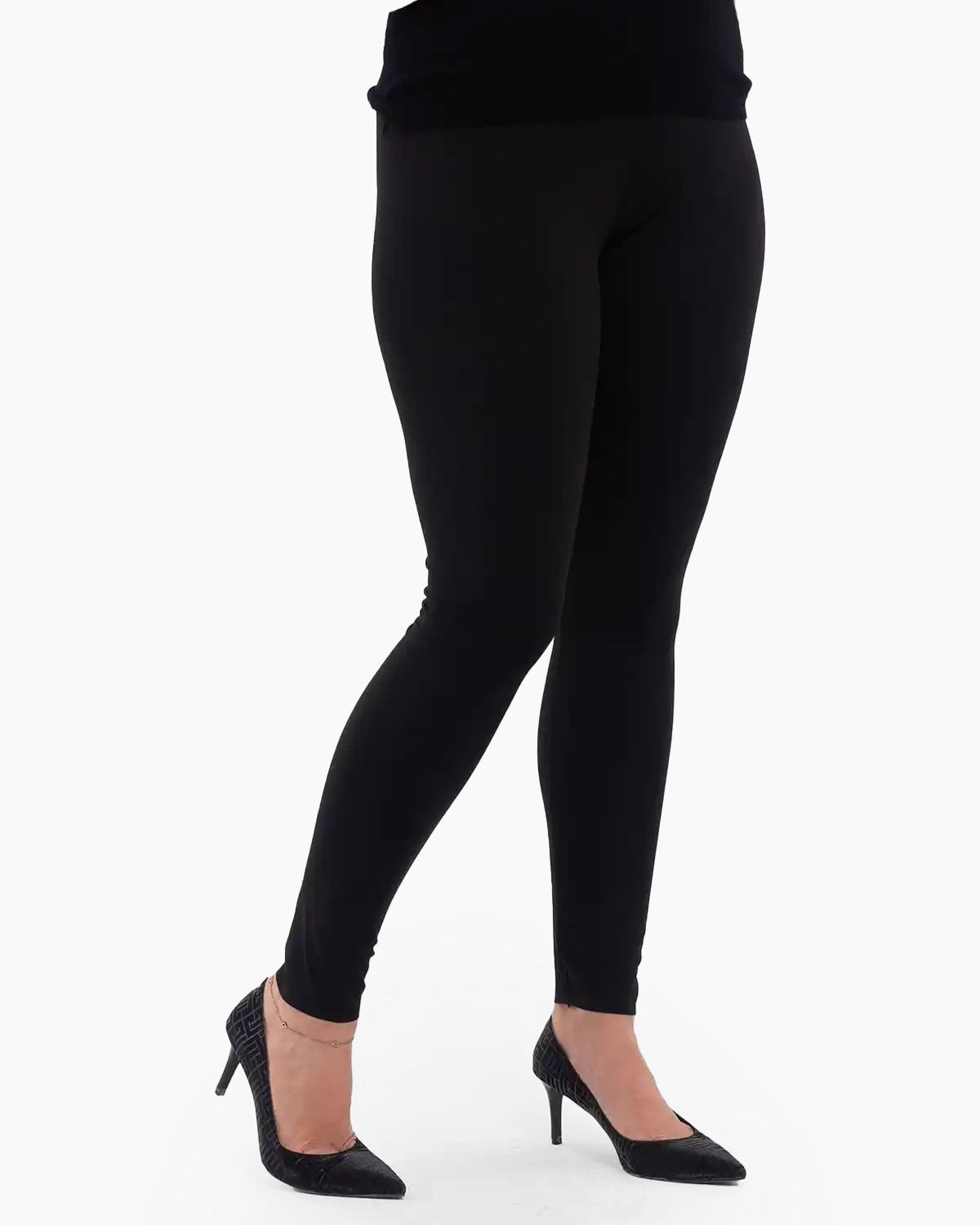 Colanți push-up skinny cu talie înaltă negri [5]
