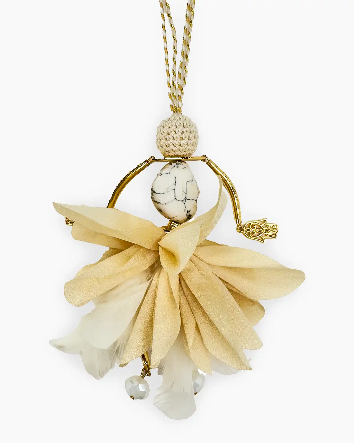 Colier Magdy Miyabi crem [2]