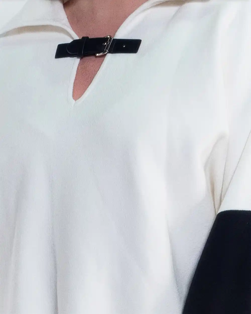 Compleu casual sport vâscoză moale alb cu bluză și pantaloni [4]