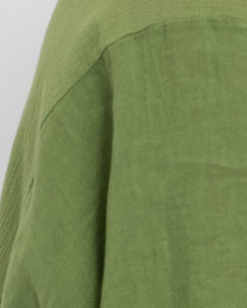 Compleu damă verde din in cu bluza cu umeri căzuți [4]