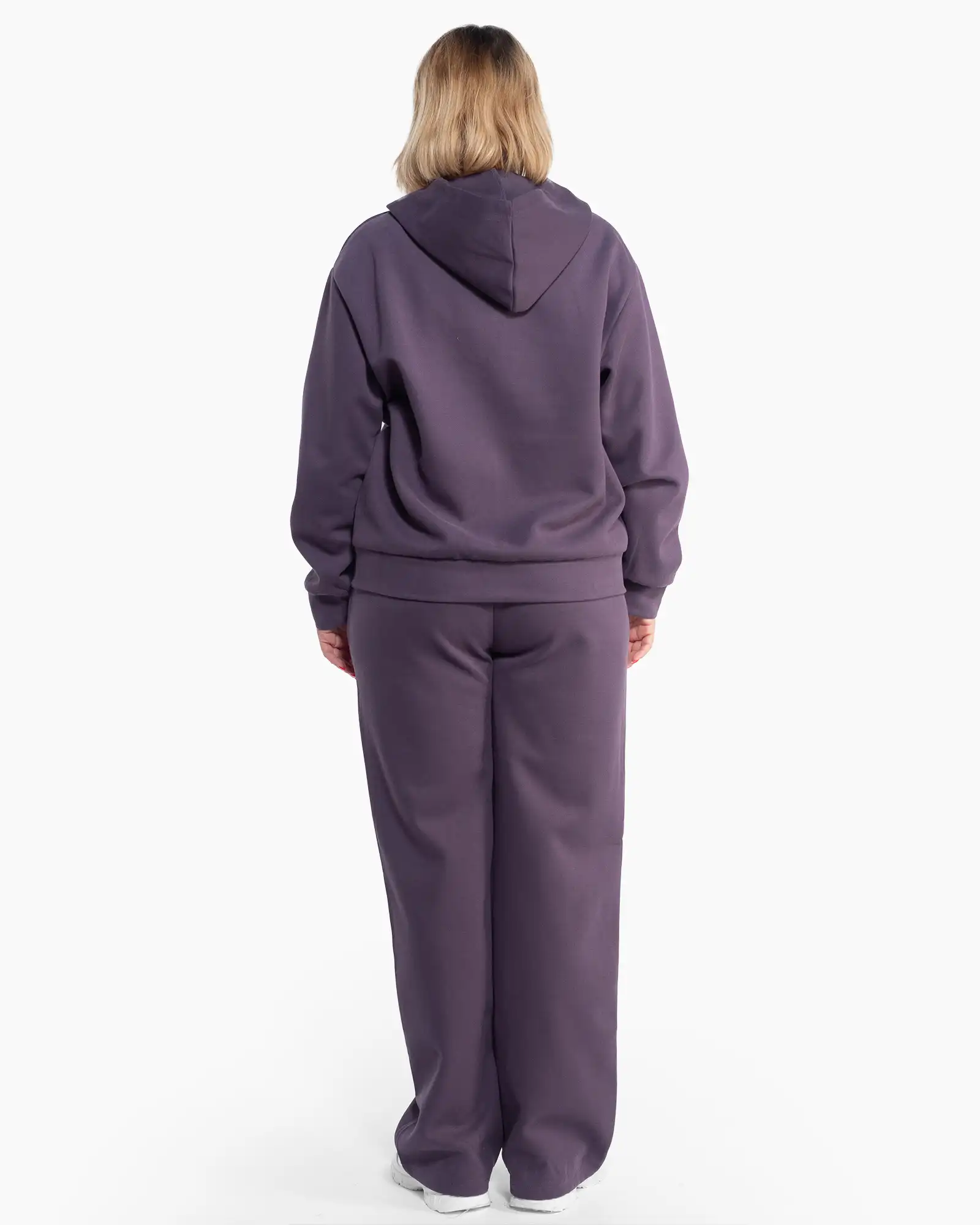 Compleu sport hanorac și pantalon, un compleu mov casual din bumbac moale [2]