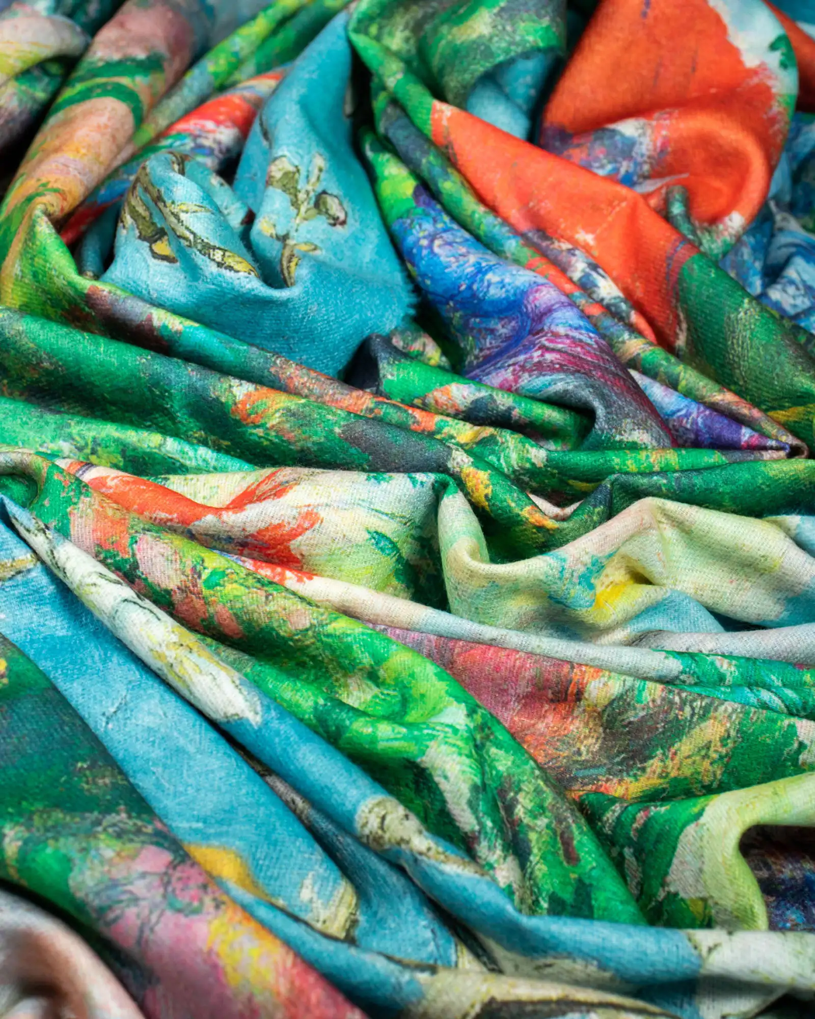 Eșarfă vâscoză Magdy Egeo turcoaz [2]