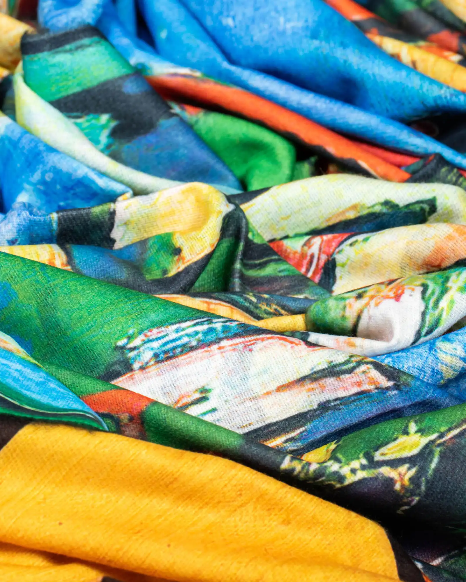 Eșarfă vâscoză Magdy Paleta Andina multicoloră [2]